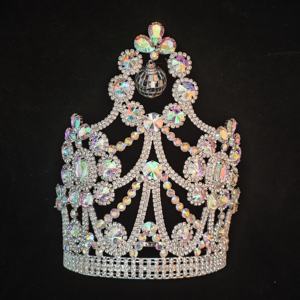 Venta al por mayor <span class=keywords><strong>Queen</strong></span> Crown Beauty <span class=keywords><strong>Disco</strong></span> Ball Prom Party Pageant Crown - Product Image 1