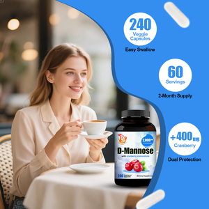 Cápsulas de D-Manosa y Arándano para Adultos, Personalizables de Fábrica, Promueven la Salud del Tracto Urinario, Prebiótico Natural de Grado Alimenticio - Product Image 2