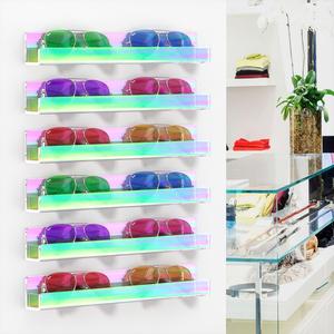 Estantes flotantes <span class=keywords><strong>de</strong></span> acrílico iridiscente <span class=keywords><strong>de</strong></span> arco iris <span class=keywords><strong>de</strong></span> neón, estante <span class=keywords><strong>de</strong></span> exhibición <span class=keywords><strong>de</strong></span> pared <span class=keywords><strong>de</strong></span> baño moderno para decoración del hogar con estilo - Product Image 2