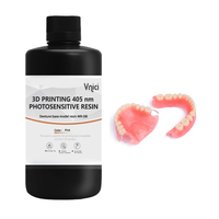 Resin dasar gigi 405 Resin pengobatan cahaya kompatibel dengan printer 3D seperti seragam, Anycube, Elegoo, celah dan lainnya