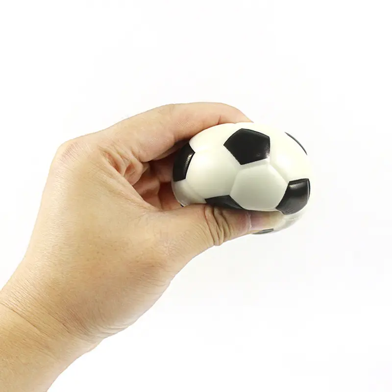 كرة ضغط مصنوعة من الجلد الصناعي مع شعار مخصص لعام 2024 كرة القدم كرة السلة تنس البيسبول كرة إسفنجية مضادة للضغط كرة ضغط مصنوعة من المطاط