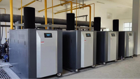 Chaudière à gaz industrielle YCH 4/5000 à faible teneur en azote, entièrement prémélangée, à condensation, 500 kW-4200 kW, sortie d'air chaud horizontale automatique