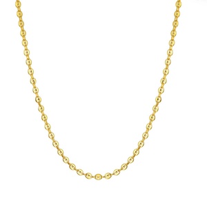 Chaînes de bijoux plaquées or en acier inoxydable 316L pour hommes, modèles « nez de cochon » et « grain de café », bijoux XR, taille personnalisable - Product Image 3