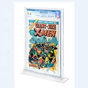 Cadre d'affichage de bande dessinée en acrylique transparent personnalisé avec couvercle coulissant pour bande dessinée graduée - Product Image 2