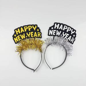 Nuova Fascia per Capelli per Festa di <span class=keywords><strong>Capodanno</strong></span> 2027 con Decorazione Luminosa <span class=keywords><strong>a</strong></span> Lettere, Accessorio per Foto, Eleganza Dorata, Tiara 'Buon Anno Nuovo' - Product Image 2