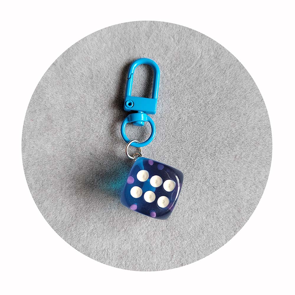 Funny Dice Keychain - Creative and Colorful Accessories