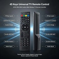 Control Remoto Universal IR de 45 Teclas para Smart TV, Control Remoto de Repuesto ABS para Android TV, OEM ODM Personalizado JCXK