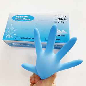 Yüksek kalite kontrol sanayi kullanımı için 100 adet dokunmatik ekran fonksiyonu tıbbi nitril eldiven - Product Image 3
