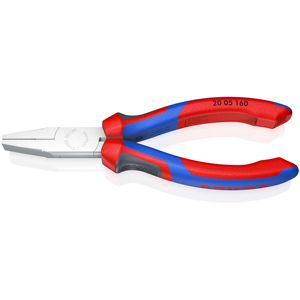Pince mécanique Knipex à bec plat droit 160 mm, poignées confort, chromées - Product Image 1