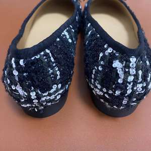 Zapatos Planos de Piel de Cordero 100% para Mujer, Cordillas con Lentejuelas, Zapatos de Ballet, Mocasines para Niñas, Punta Redonda, con Lazo, de Fábrica - Product Image 3