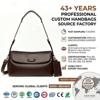 Sac fourre-tout de luxe en cuir marron chocolat avec rabat, sac à bandoulière en daim pour femme, fermeture éclair, portable, logo personnalisé, usine OEM ODM