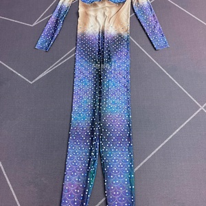Combinaison en Spandex/Nylon à Motif d'Écailles de Poisson avec Strass Brillants, Nouvelle Collection, pour Femmes, Danse du Ventre, Spectacle, Tenue de Mode, Chanteuse - Product Image 6