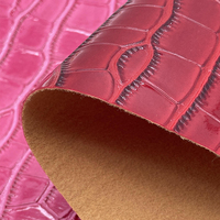 Cuir synthétique PVC brillant à motif crocodile gaufré, idéal pour la confection de sacs – Meilleures ventes