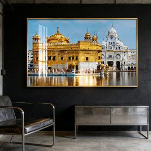 Art mural islamique pour la décoration de bureau et de maison, paysage architectural musulman, peinture en porcelaine de cristal, LED, vente en gros, personnalisé - Product Image 5