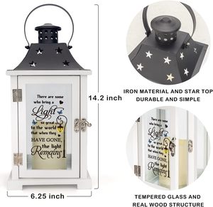 Lanterne commémorative pour la perte d'un être cher, cadeau de sympathie, bougie de commémoration, célébration de la vie - Product Image 5
