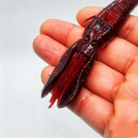 Leurre souple bicolore Beaver de 3,5 pouces, 8,2 g, 4 pièces, pour la pêche au jig Texas Free Carolina Rig