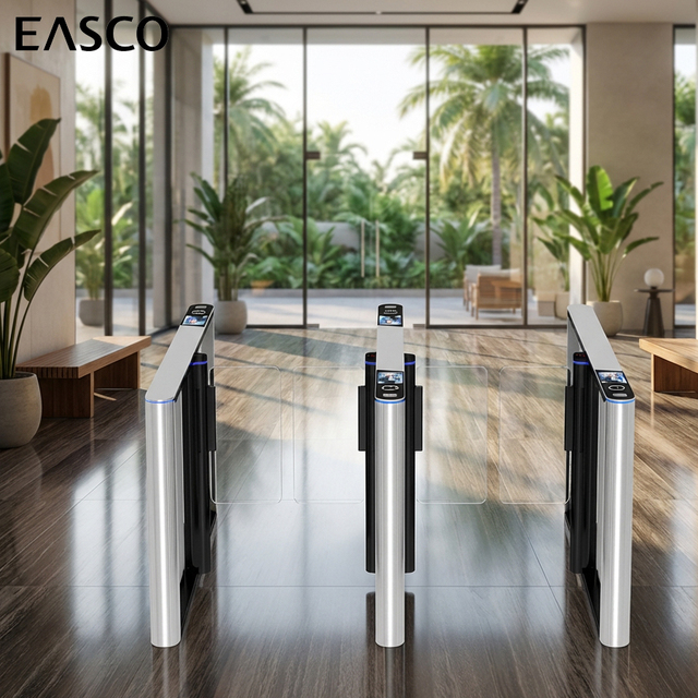 3-in-1 Face Palmprint QR Code Turnstile Aluminum Alloy Barrier Gate with Modular Access Control for Southeast Asia Market