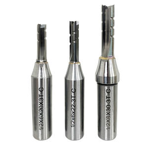 MDF ahşap yönlendirici Bit freze kesicisi ve 1/2 shank 1/4 için TCT karbür ahşap kesme aletleri düz Bit - Product Image 1