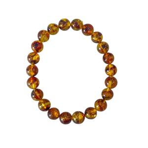 Pulsera Elástica de Ámbar Natural de Excelente Calidad para Adultos, para Sanación, Equilibrio de Chakras y Uso Diario, Disponible para la Venta - Product Image 1