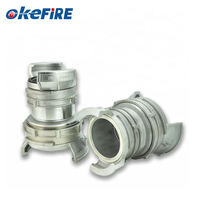 Okefire Vente Chaude Raccord Réducteur Français en Aluminium et Acier Inoxydable Argenté 1 1/2"~4"