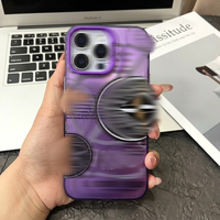 Coque de téléphone style urbain avec badge boussole, finition argentée colorée IMD pour iPhone 18 Pro Max 17 16 15 Pro Max 14 13 12 11 X XR XS