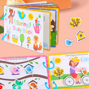 <span class=keywords><strong>Livre</strong></span> sensoriel Montessori pour enfants, <span class=keywords><strong>livre</strong></span> d'activités éducatif et écologique, idéal pour les voyages printemps-<span class=keywords><strong>été</strong></span>-automne-hiver - Product Image 2