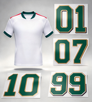 2627Home Ensemble Nom et Numéro de Maillot de Football à Thermocoller par Sérigraphie