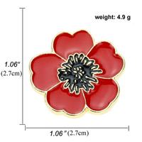 Großhandel Kapok Flower Pin Kreative Emaille Abzeichen Hersteller für chinesische Neujahr National feiertag Geburtstags feier Metall Handwerk