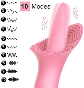 Giocattolo del sesso femminile vibratore lingua che lecca il giocattolo del sesso di stimolazione del clitoride del punto G per il sesso della ragazza delle donne - Product Image 2
