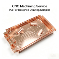 Dissipateur thermique à cavité refroidi par eau en cuivre pur sur mesure CNC, boîtier à cavité en cuivre pur pour amplificateurs RF et modules de puissance semi-conducteurs