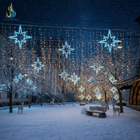 Lanterne de festival, lumières LED pour rideau ciel étoilé |   Guirlandes lumineuses suspendues de style lanterne chinoise pour la décoration de rue et les fêtes