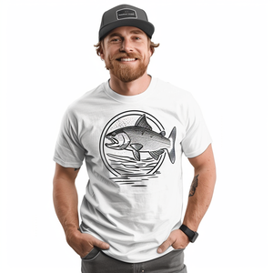<span class=keywords><strong>เสื้อ</strong></span>ยืดแขนสั้น<span class=keywords><strong>ลาย</strong></span><span class=keywords><strong>ปลา</strong></span>โพลีเอสเตอร์ UPF 50 + UV สำหรับกันแดดกำหนดเอง100% - Product Image 3