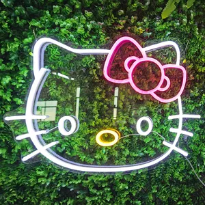 Prezzo di fabbricazione di Drop Shipping personalizzato impermeabile IRGB Full Colors Horse Hello Kitty Led Neon Sign