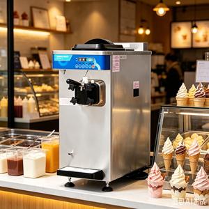 Máquina de Helado Suave de Bajo Mantenimiento U161 |   Máquina para Hacer Helados Vertical de Alta Capacidad de 18L/H con Agitador Magnético Patentado - Product Image 1