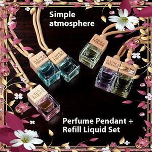 น้ำหอมปรับอากา<span class=keywords><strong>ศ</strong></span>แบบพกพาสำหรับรถยนต์กลิ่นลาเวนเดอร์ดอกกุหลาบน้ำหอมจี้กระจกมองหลังน้ำหอมคลิปติดช่องระบายน้ำหอมน้ำหอม - Product Image 4