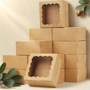 Scatole per Biscotti Personalizzate con Finestra <span class=keywords><strong>in</strong></span> <span class=keywords><strong>Plastica</strong></span> per Alimenti, per Pasticceria, Sushi e Dolci, con Logo <span class=keywords><strong>in</strong></span> Rilievo e Confezione Regalo - Product Image 6