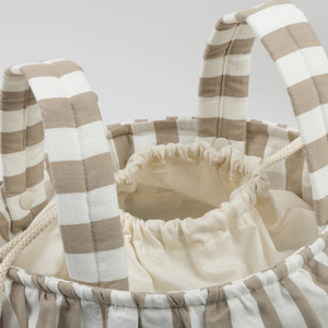 Sac de rangement pratique pour poussette de nouveau-né, solution de rangement pratique pour les <span class=keywords><strong>parents</strong></span>, sac de poussette chic à rayures pour bébé - Product Image 5