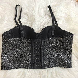 Abito Corsetto in Pizzo all'Ingrosso, Elegante Abito da Sposa con Corsetto, Top Corto da <span class=keywords><strong>Donna</strong></span> con Diamanti, Lusso Designer - Product Image 6