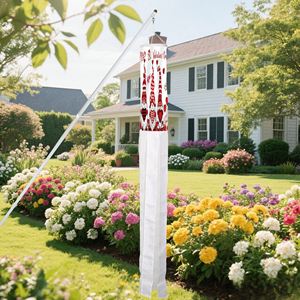 Decoración de Superficie para el Día de San Valentín y con Diseño de Alce, 75D Air Duct, 30*45CM, con 6 Tiras de Gráficos Impresos Digitalmente de 5*60CM - Product Image 5