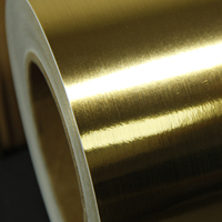Vinilo Autoadhesivo Metálico Dorado Cepillado de Alta Calidad para Máquina de Corte de Vinilo, con el Mejor Precio