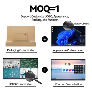 Giá rẻ 55 inch cảm ứng tương tác Màn hình Màn hình bảng thông minh Bảng điện tử - Product Image 6