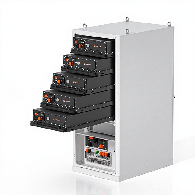 Energy Commercial Solar System With 100KWH to 261KWH Lithium Ion Batteries Pack Off Grid Connection Energy Storage System