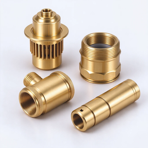 Accessoires de lampe en laiton CNC sur mesure, boîtiers de lampe en laiton usinés avec précision, connecteurs filetés en laiton pour éclairage intérieur - Product Image 2