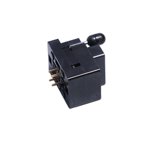 Déploiement rapide Espacement de 5.05mm vers le montage de contact de l'emballage Prise de vieillissement actionnée par levier à 4 broches pour les tests exigeants de la puce électronique - Product Image 4