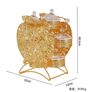 Exquisite Rotating-pattern Acrylic Dry-fruit Box Snack Tray Light Luxury Style <strong>Serving</strong> <strong>Plate</strong> for Living Room Wholesale Available - Product Image 5