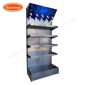 Giantmay kim loại Pegboard hiển thị đứng giá sàn đứng kệ trưng bày cho bóng đèn đèn - Product Image 3