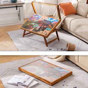 <span class=keywords><strong>Table</strong></span> et plateau de <span class=keywords><strong>puzzle</strong></span> avec lumière LED, pieds pliants, modèle JE-P-008 - Product Image 6