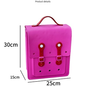 Sac à dos <span class=keywords><strong>scolaire</strong></span> étanche en silicone avec logo personnalisé, motif mode, en EVA, petit, mignon, lavable, couleurs bonbon, pour enfants - Product Image 2