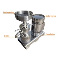 Machine de torréfaction de beurre de cacahuète, moulin à beurre de noix, broyeur de pâte d'arachide, garantie 1 an, pour usine de snacks