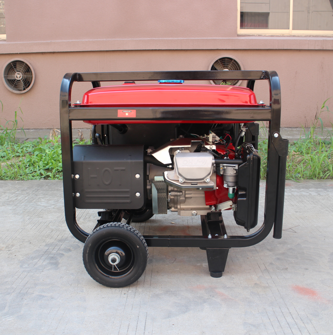 product-370-372 SLONG SL8000EDX electric start 2 wheels with handle 6kw gasoline generators